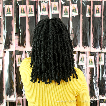Julianna 36 Handmade Colorful 12 Inch Faux 24In Distressed Crochet Hair Locs Synthetic Premade Soft Locks Extension